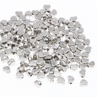 Acrilico Cromado Plateado - 6mm - 50und - Corazón H