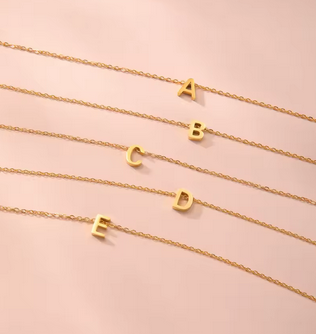 Letras Sep Acero Quirúrgico Dorado 8x9mm - 1und - A Elección