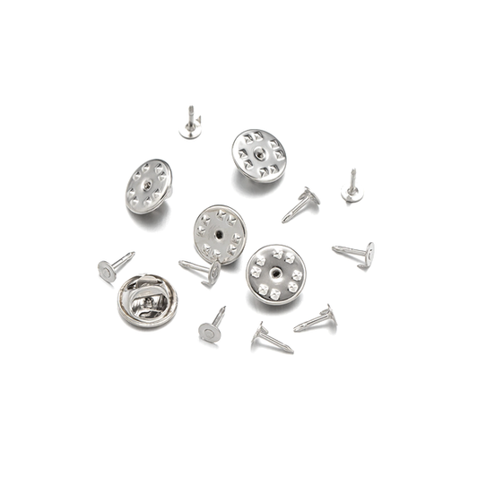 Broche Prendedor tipo Pin - Plateado - 6und