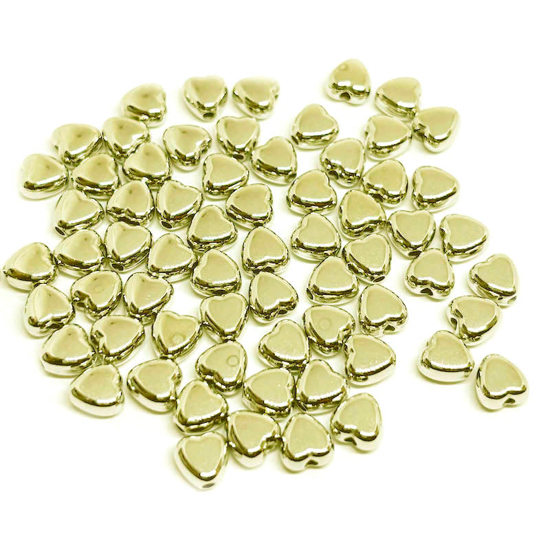 Acrilico Cromado Dorado - 6mm - 50und - Corazón V