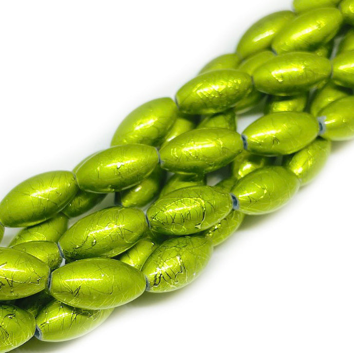 Acrílico Ovalado con diseño -16x8mm - Color a elección