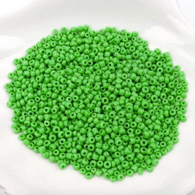 Mostacilla 8/0 - 3mm - 30gr - Verde
