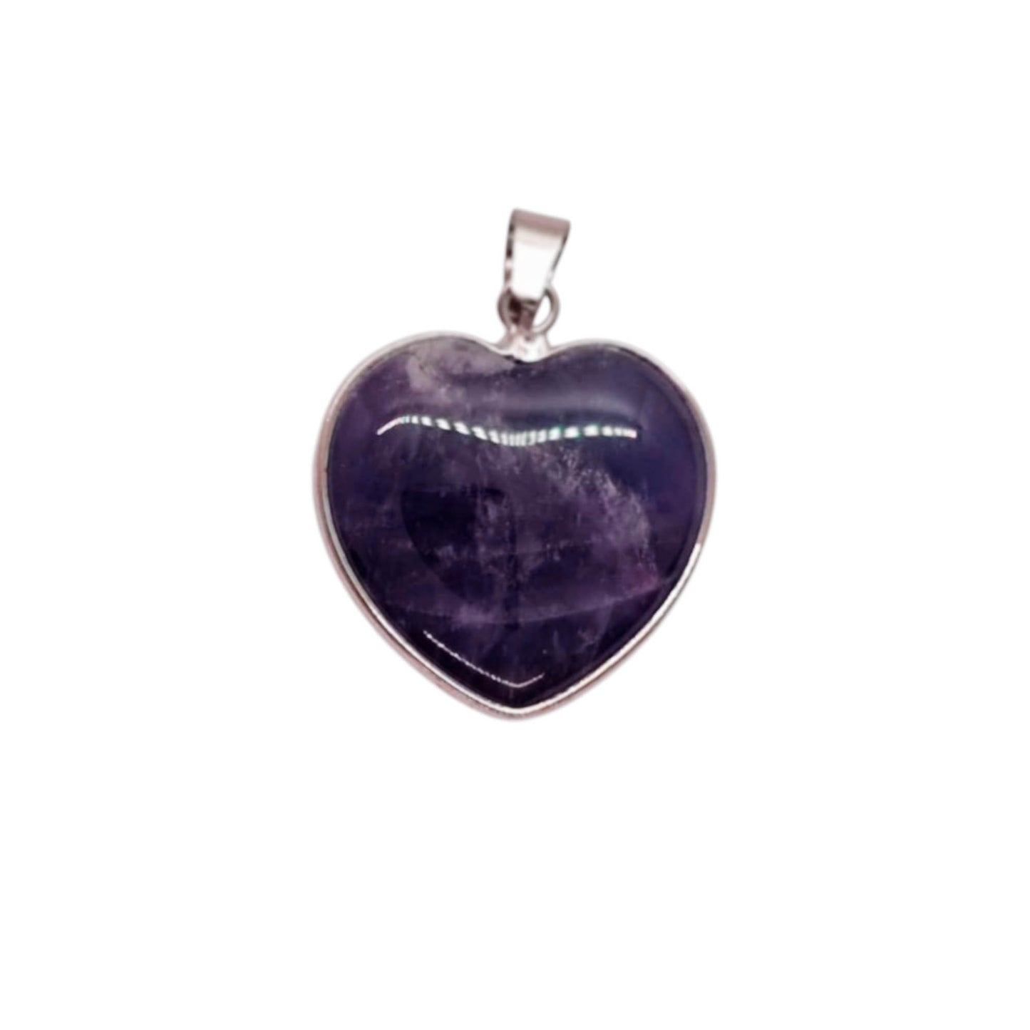 Colgantes Corazon de piedra con base - 25mm - Piedra a elección