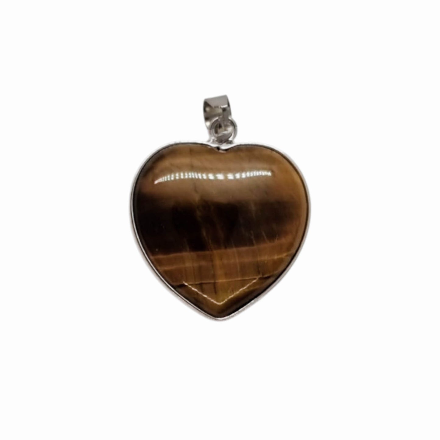 Colgantes Corazon de piedra con base - 25mm - Piedra a elección