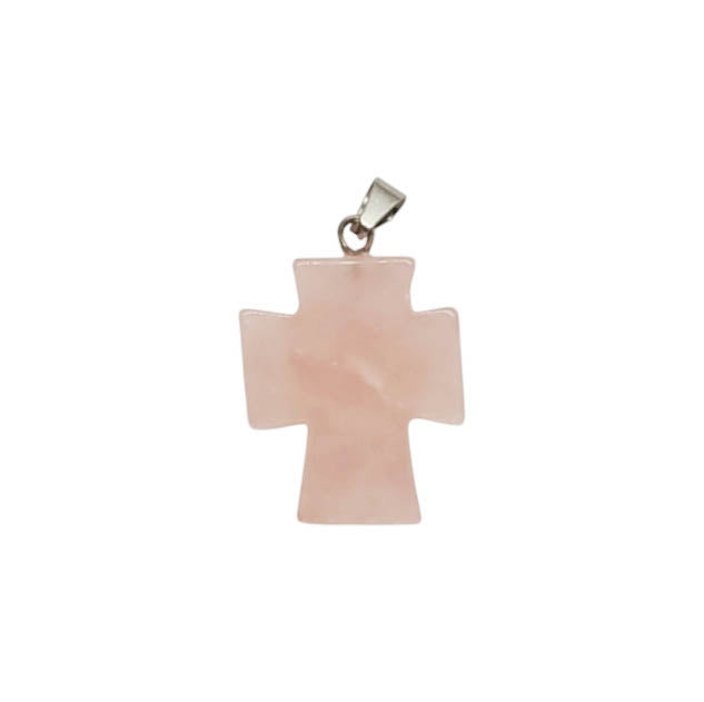 Colgante Cruz de piedra - 18x25mm - A Elección