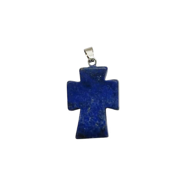 Colgante Cruz de piedra - 18x25mm - A Elección