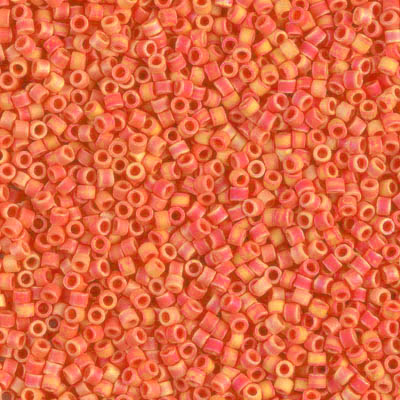 Délica Miyuki - 11/0 - 3gr. | DB873 Naranjo coral Rosa Perlado