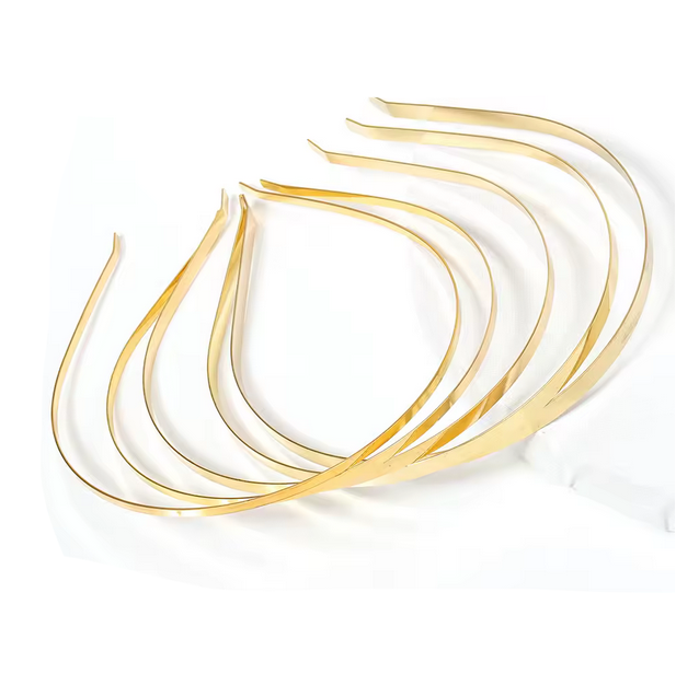 Cintillo de Metal Dorado - 5mm - 5und