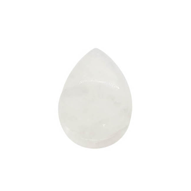 Cabuchón de piedra Gota - 25x35mm - Cuarzo Cristal