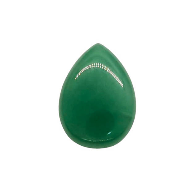 Cabuchón de piedra Gota - 25x35mm - Jade