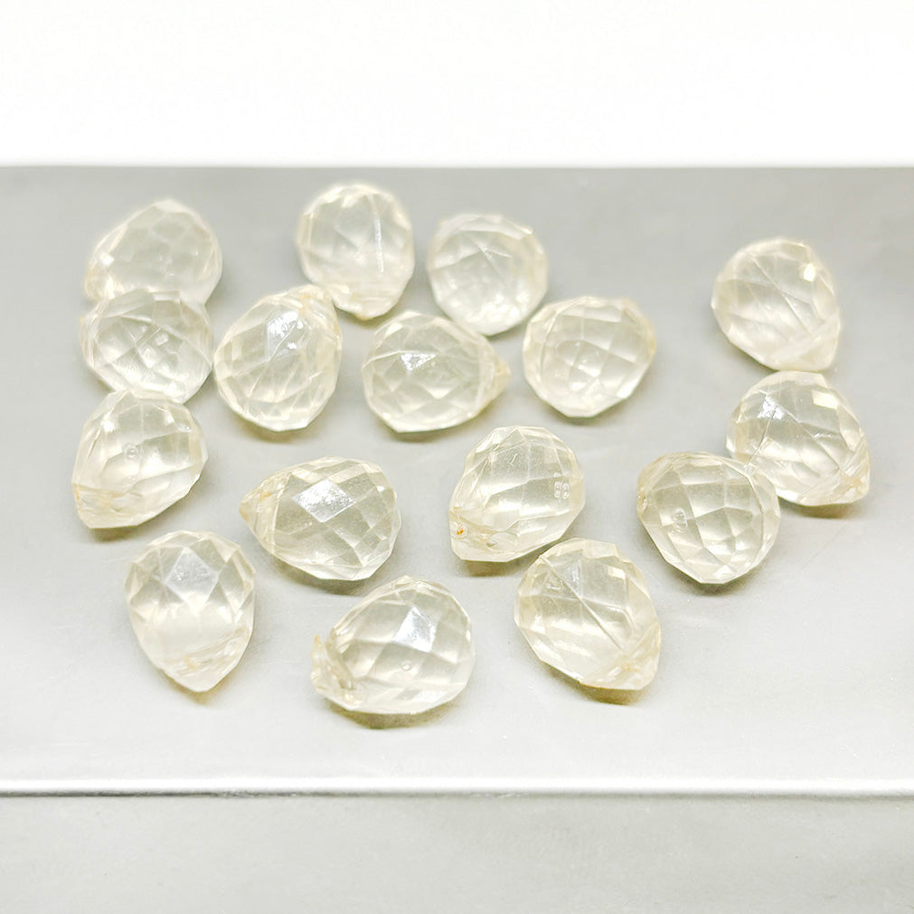 Gotas Acrílicas 8x10mm - 20und miel transparentes