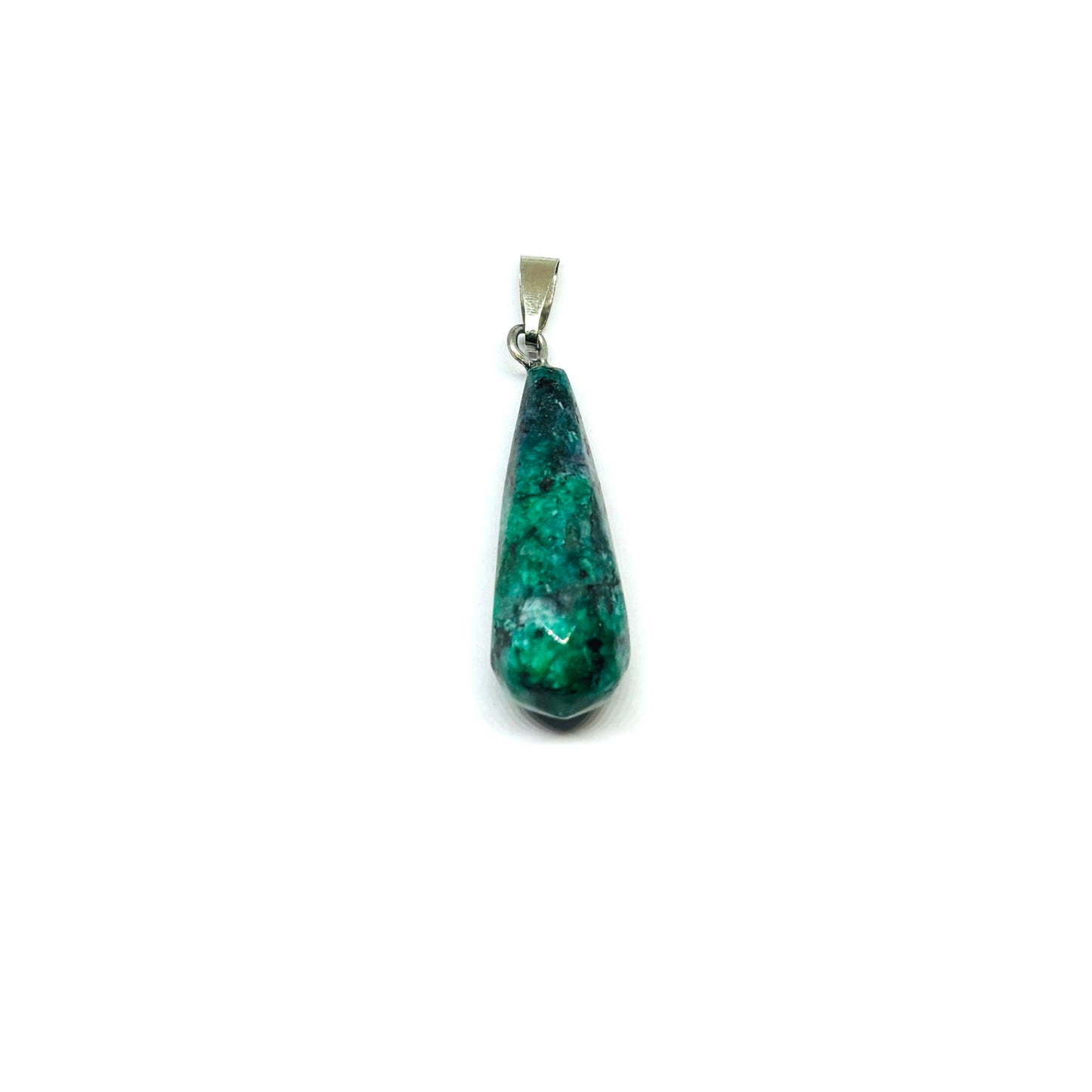 Colgante gota facetada de 10x25mm