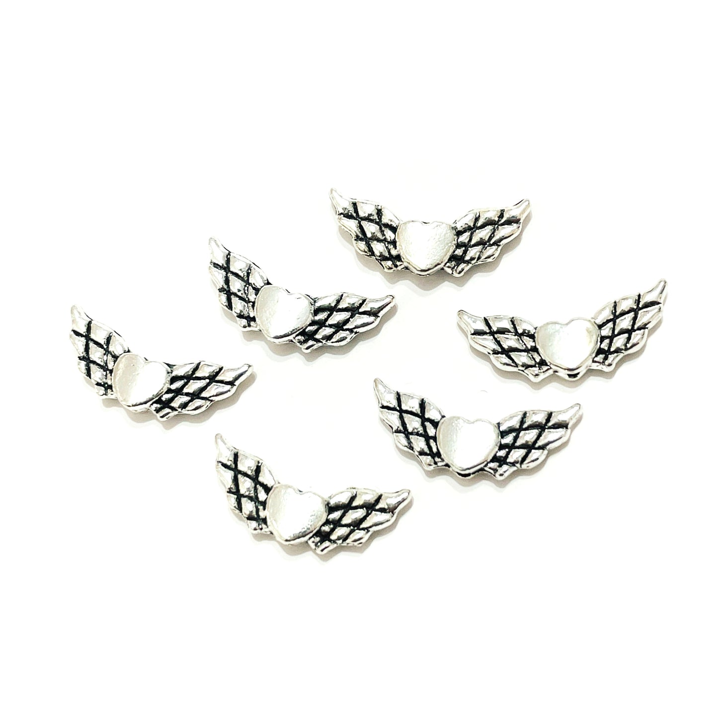 Colgantes Religiosos - Alas Corazon - 20mm - 6und.