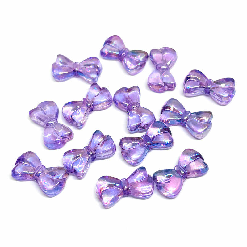 Acrílicos Tornasol Lazo - 15x10mm - 20und - Morado