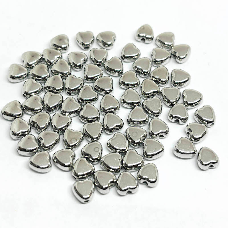 Acrilico Cromado Plateado - 6mm - 50und - Corazón V