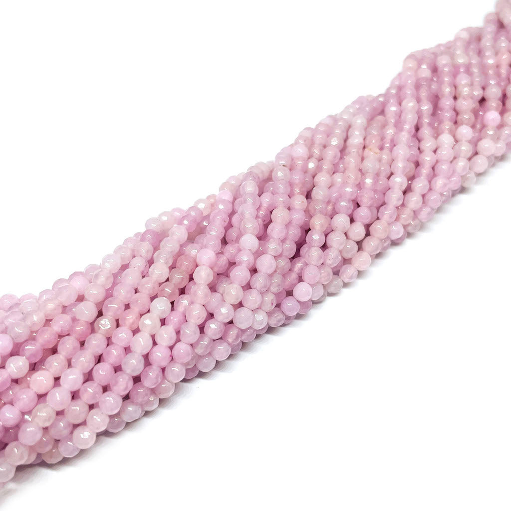 Ágata Facetada - 3mm - Malva claro