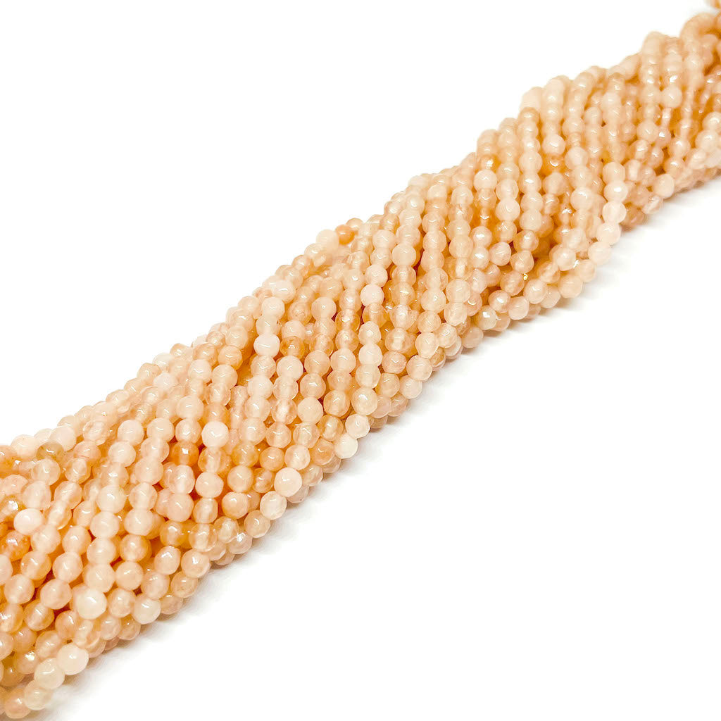 Ágata Facetada - 3mm - Beige claro