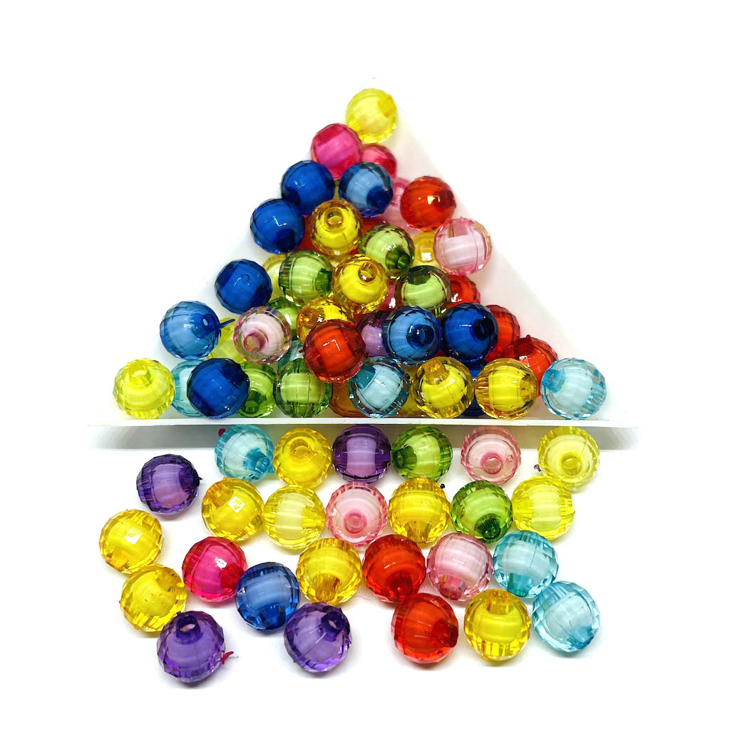 Acrilico Flúor - Bolita inyectada - 8mm - 25gr - Mix colores