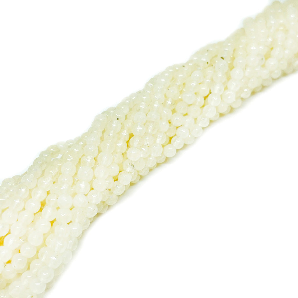 Ágata Facetada - 3mm - Mantequilla