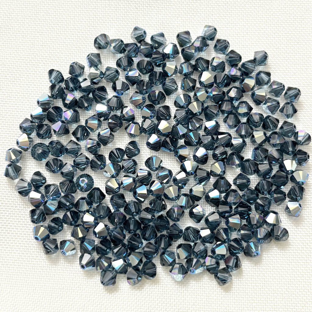 Cristal Tupi Austríaco de 4mm - 50und - Azul Marino AB