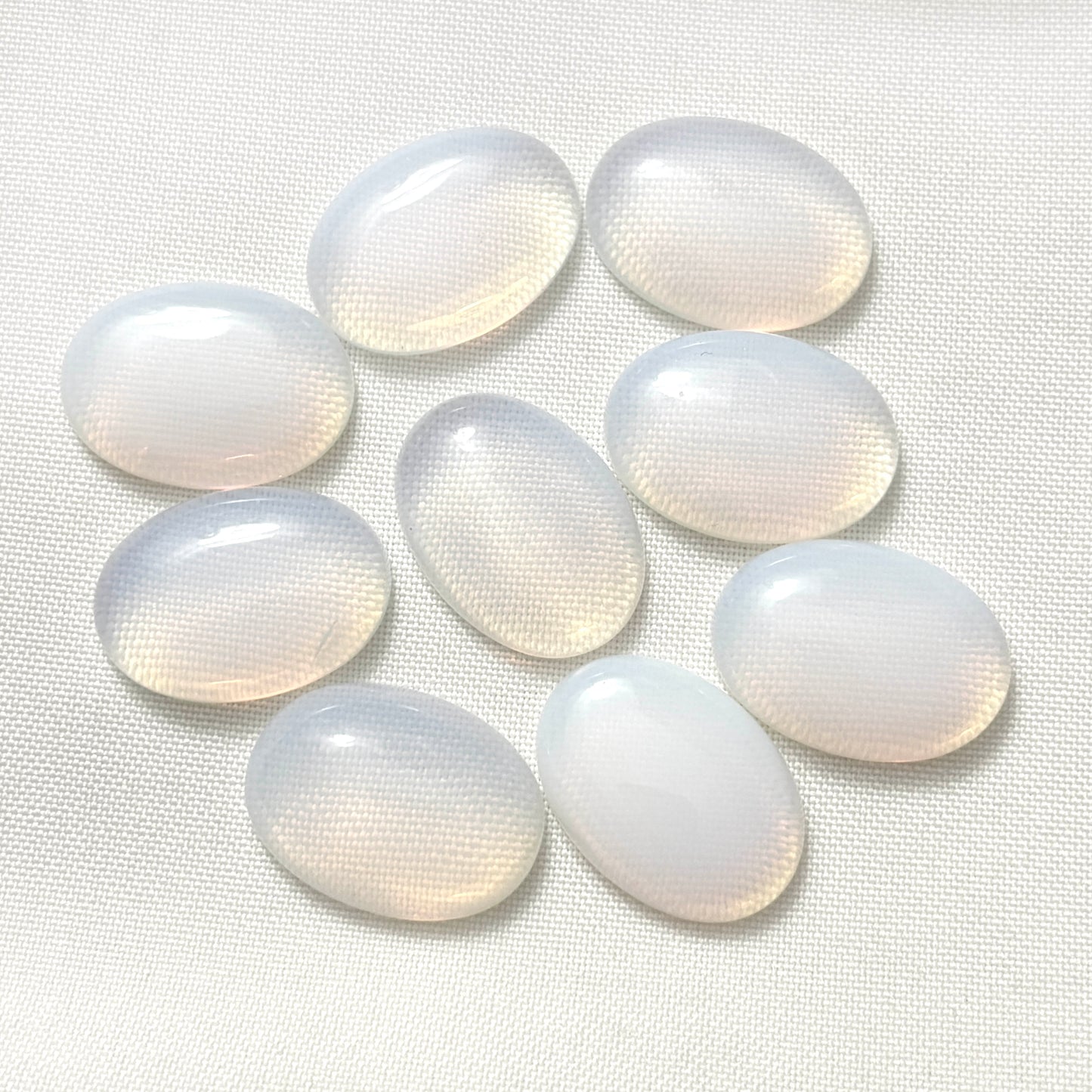 Cabuchon de Piedra Luna Sintética 18x25mm - Set 2und