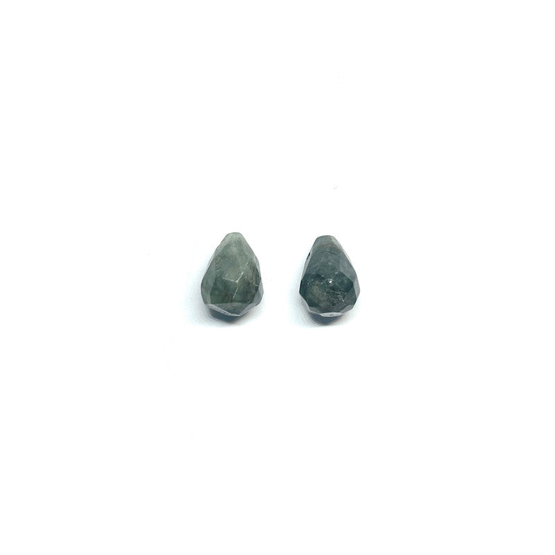 Set gotas de Piedra - 14x10mm - 2und - Labradorita