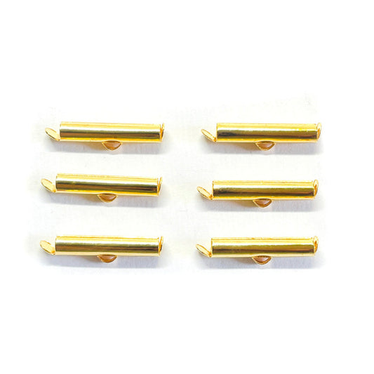 Terminal Cilindrico - 20mm - Dorado - 6und