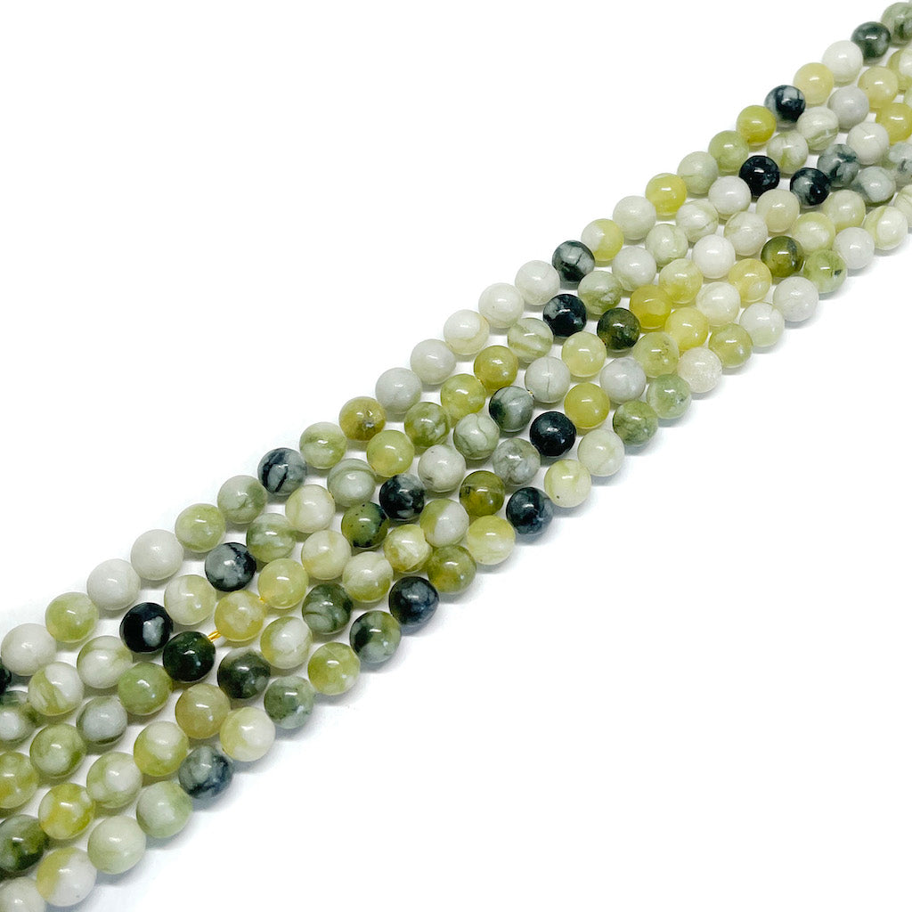 Serpentina - 6mm - 55 cuentas aprox.