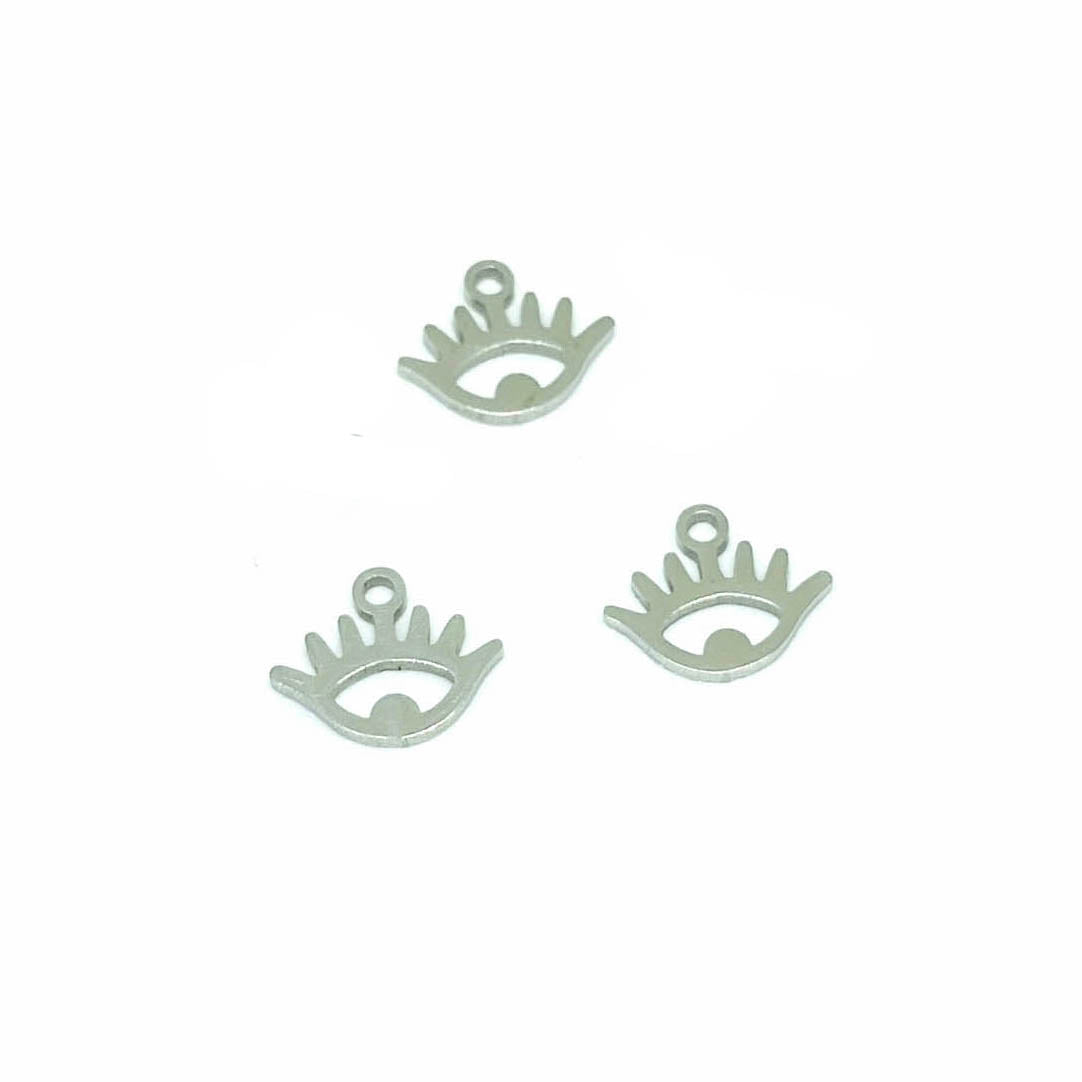 Dije Mini de Acero Quirúrgico - Ojo de Horus 6mm - 1und