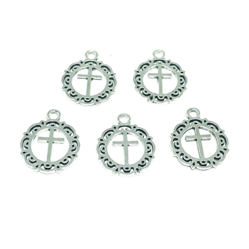 Colgantes Religiosos - Cruz - Modelo 11 - 17mm - 5und.