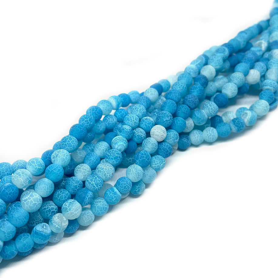 Ágata Opaca Craquelada - 6mm - Calipso