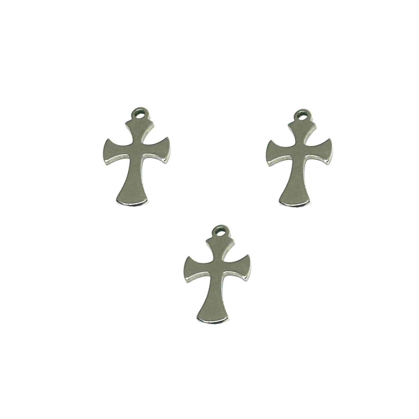 Dije Mini de Acero Quirúrgico - Cruz 11mm - 1und