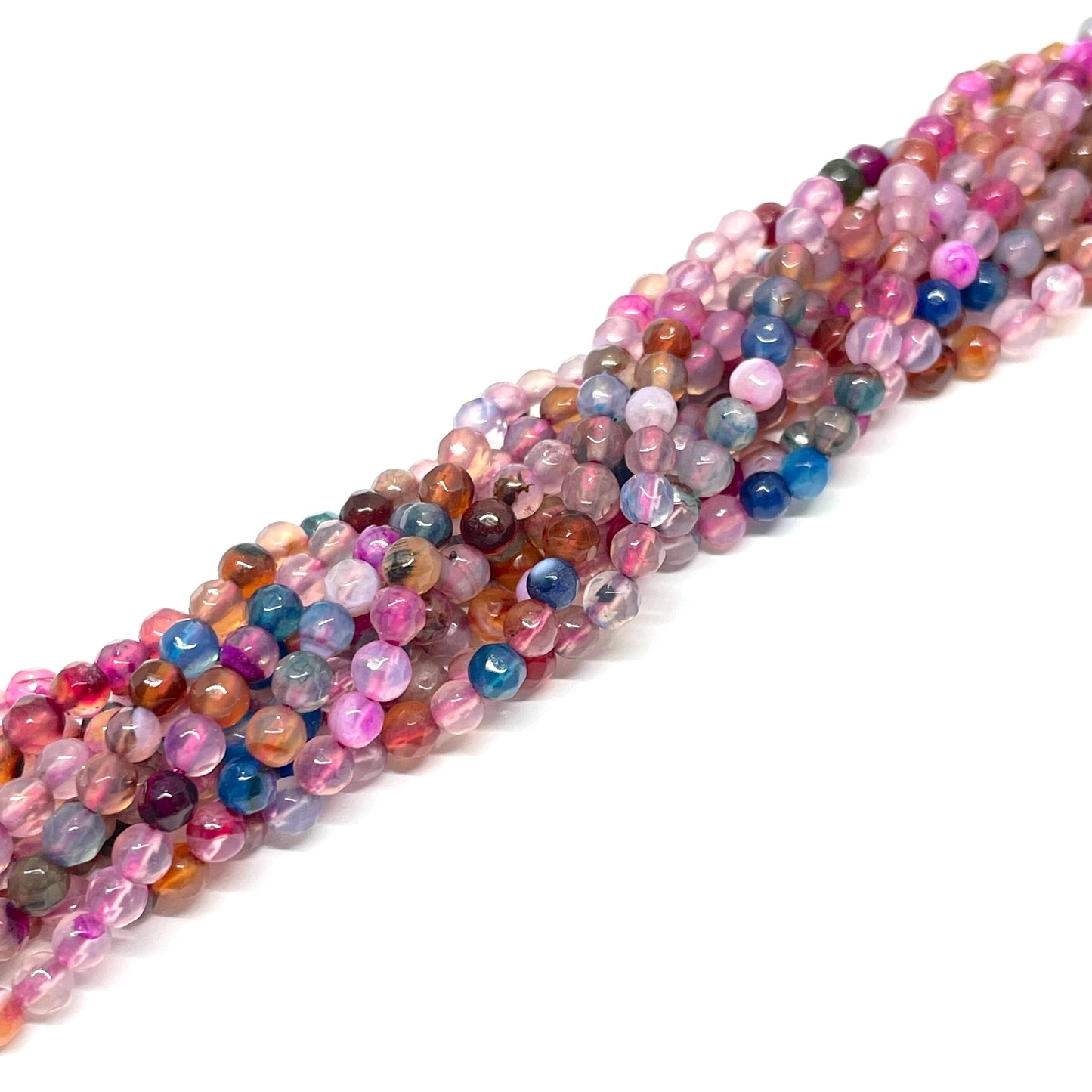 Ágata Facetada - 3mm - Surtido