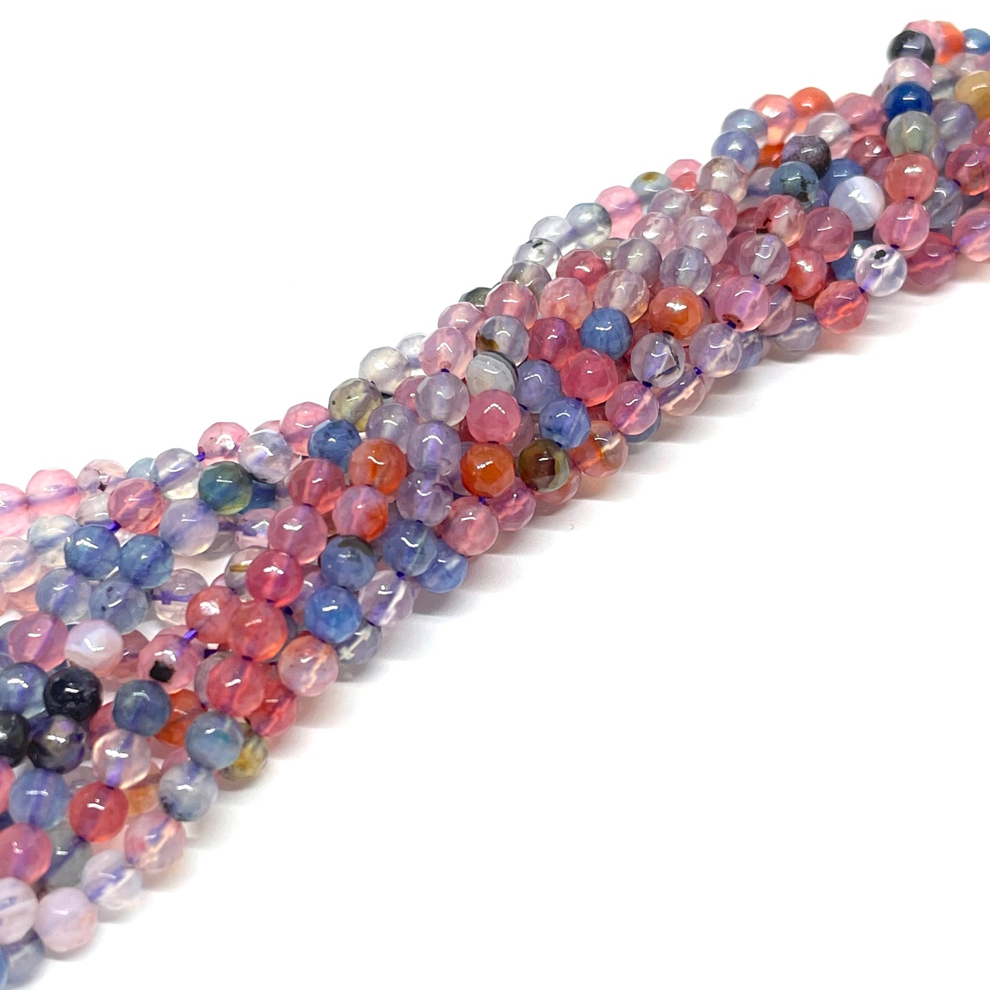 Ágata Facetada - 3mm - Surtido