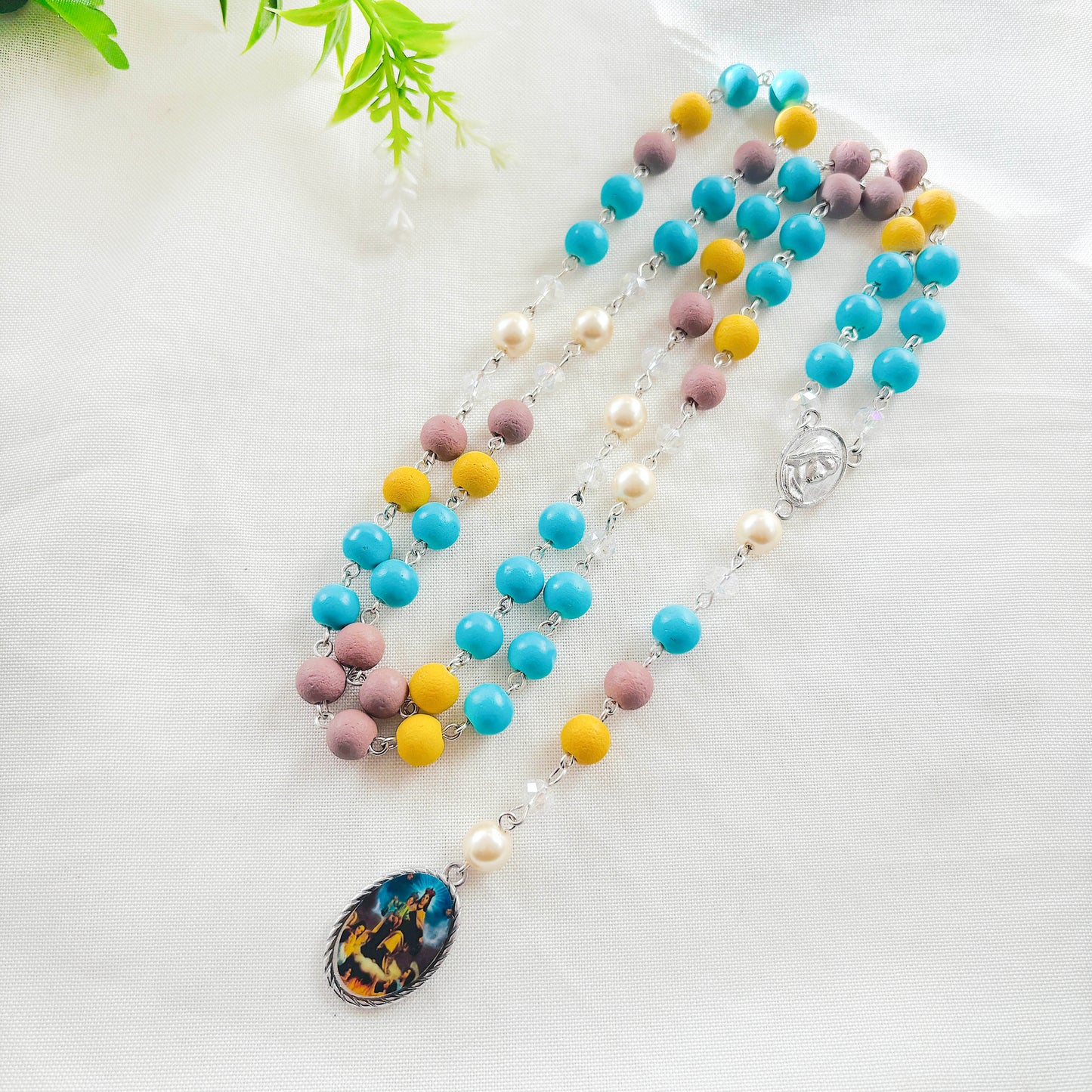 Rosario Virgen del Carmen - Colores mate - 1und