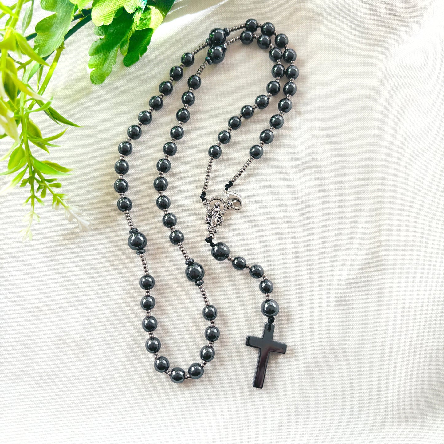 Rosario Piedra Hematita - 1und