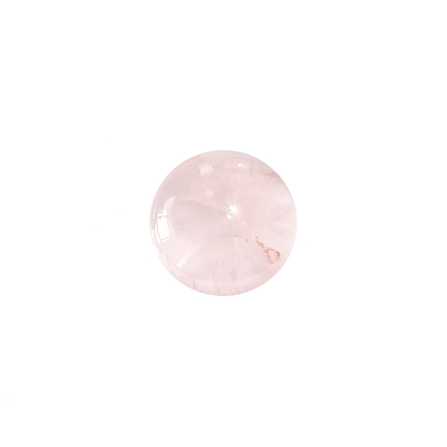 Cabuchón de piedra Redondo - 18mm - Cuarzo Rosado