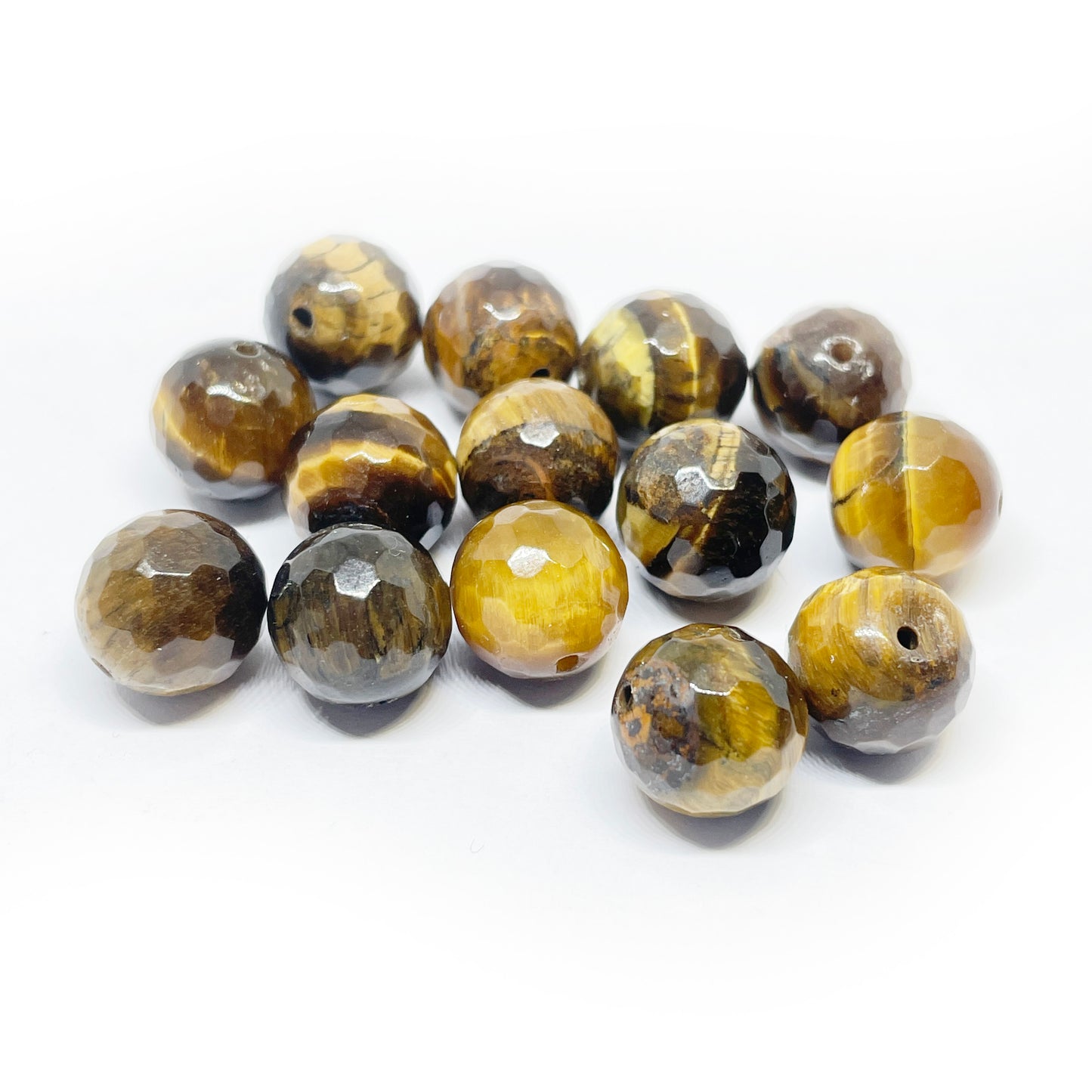 Set de Piedras Redondas - Ojo de Tigre - 12mm | 1par