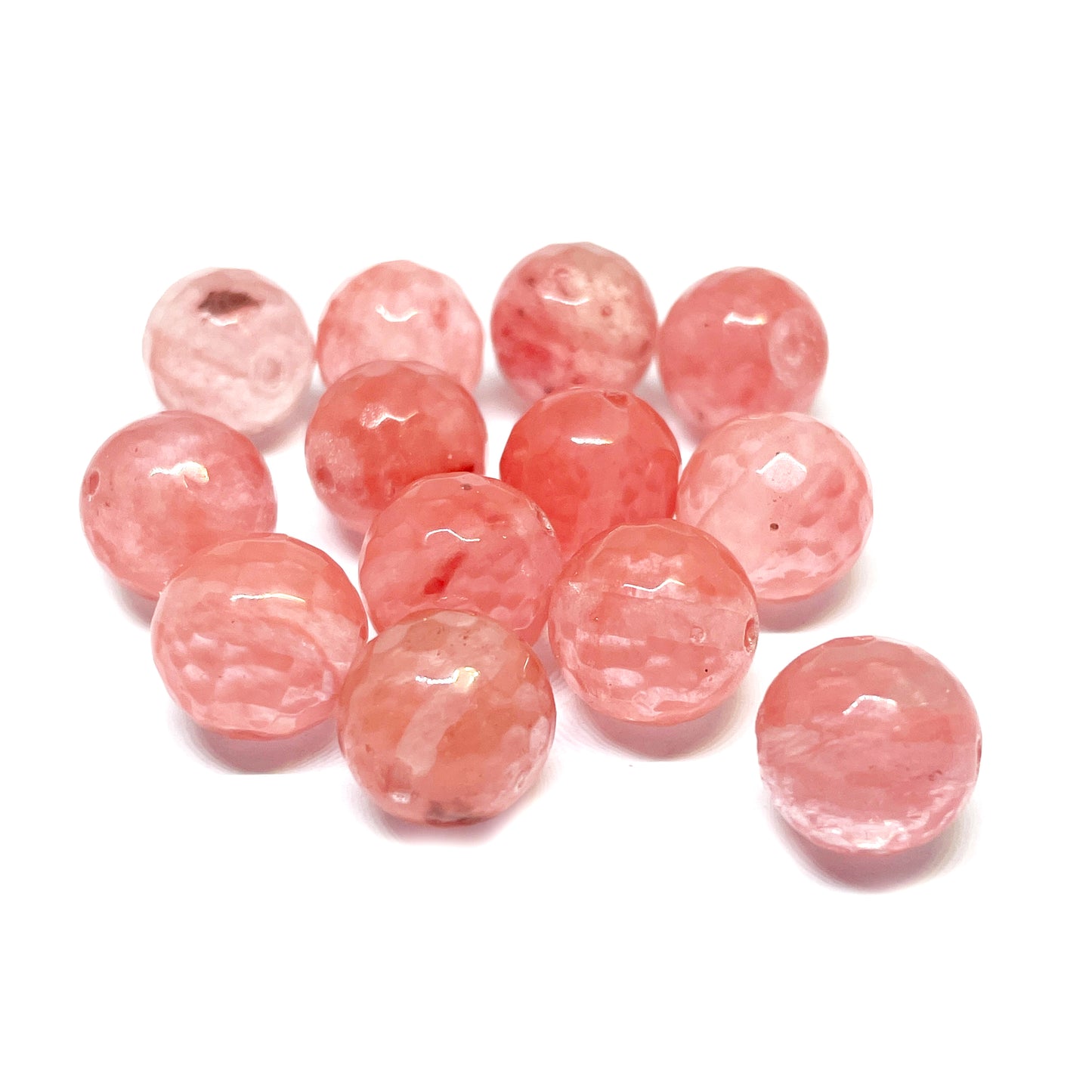 Set de Piedras Redondas - Cuarzo Cherry - 12mm | 1par