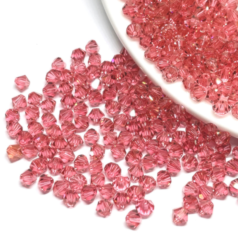 Cristal Tupi Austríaco de 4mm - 24und - Rosa Cereza