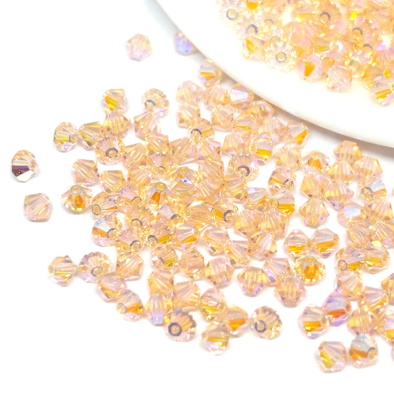 Cristal Tupi Austríaco de 4mm - 15und - Amarillo y naranja