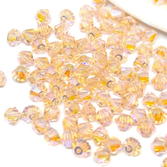 Cristal Tupi Austríaco de 4mm - 15und - Amarillo y naranja
