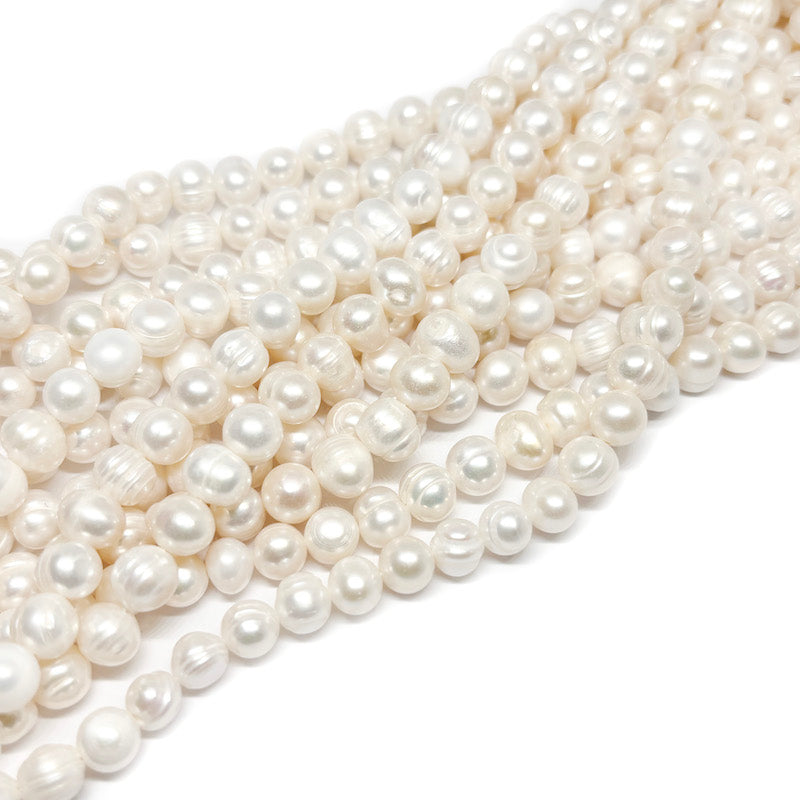 Perla de Río Natural irregular - 8mm