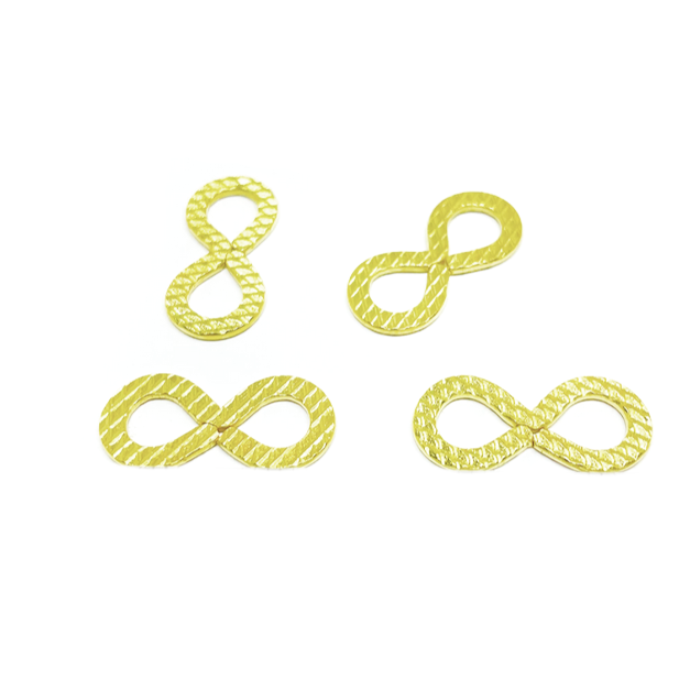 Conector Infinito Dorado - 20mm - 4und