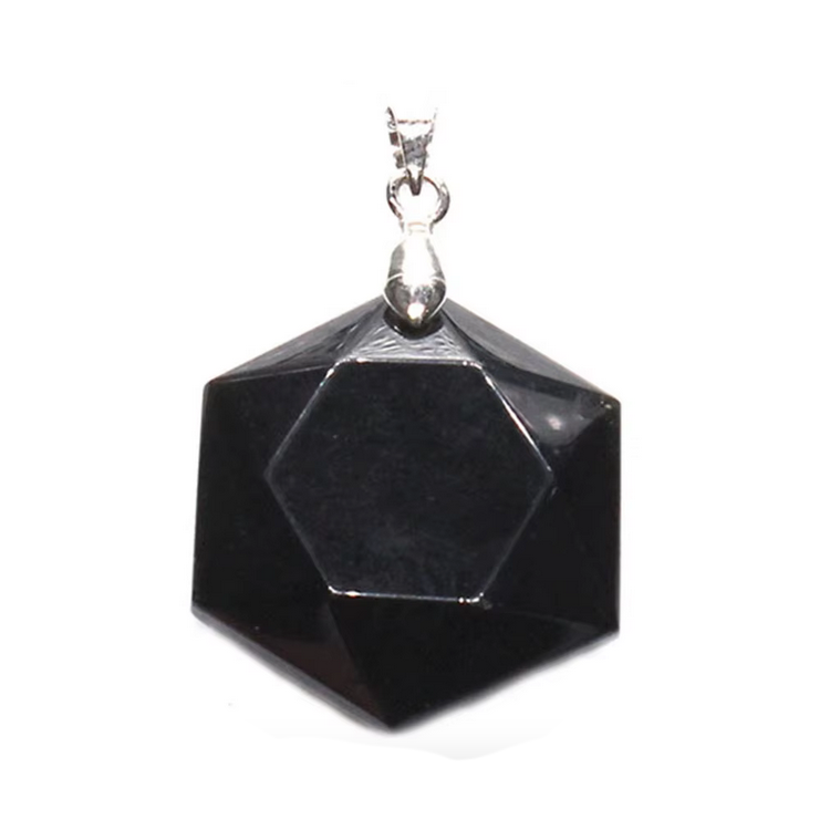 Colgante Hexagono plano facetado - 29x5mm - A Elección