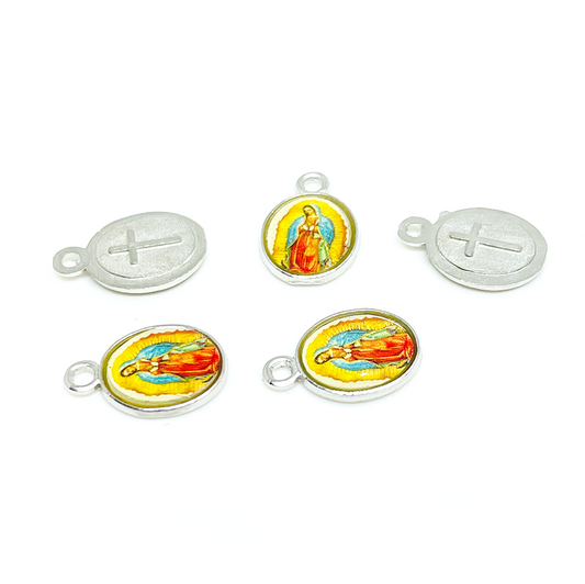 Medalla mini - Vírgen de Guadalupe - 11mm - 5und.
