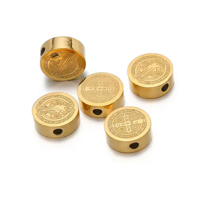 Separador San Benito 8mm Acero Quirúrgico Dorado - 1und