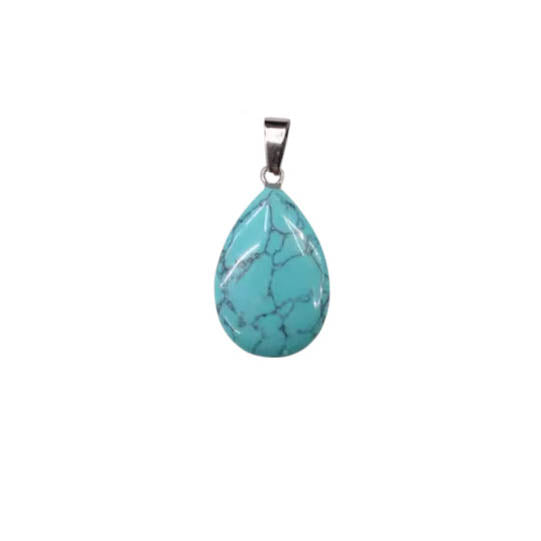 Colgante Gota Plana Lisa - 16x24mm - A Elección