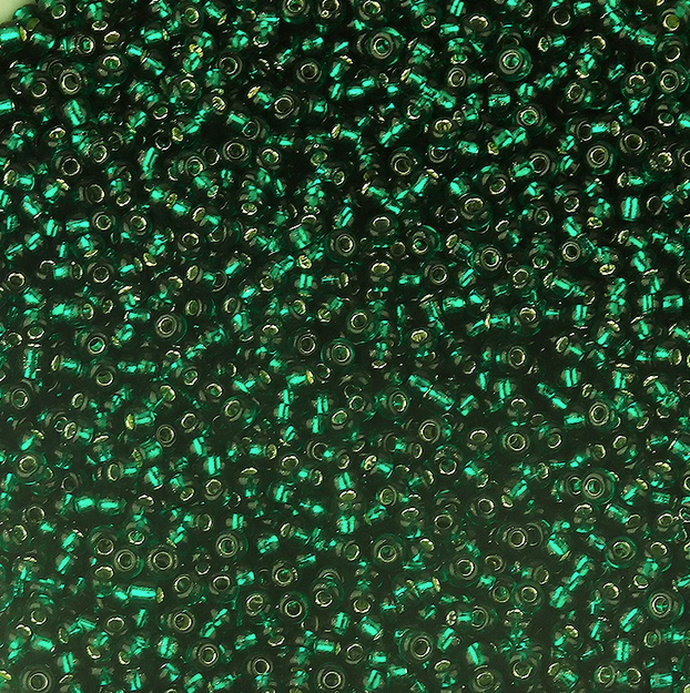 Mostacilla 8/0 - 3mm - 30gr - Verde Oscuro Glass