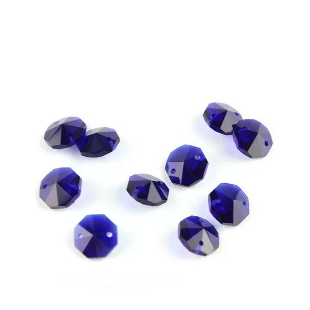 Lentejas Octogonales - 14mm - 10und - Azul